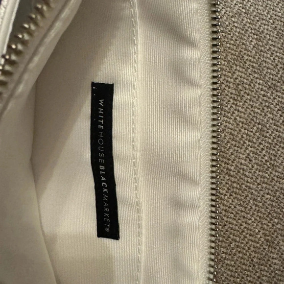 NWOT White House Black Market women’s‎ purse wallet clutch pouch white purple - Picture 4 of 5